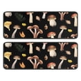 thumbnail image 1 of Kitchen Rugs Sets Of 2,Brown Mushroom Leaf Black Pattern Anti Fatigue Kitchen Mat Rugs Non Slip Washable,Decorative Kitchen Floor Mats for Kitchen,Sink,Laundry,17"x47"+17"x47", 1 of 5