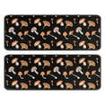 thumbnail image 1 of Kitchen Rugs Sets Of 2,Brown Mushroom Pattern Black Pattern Anti Fatigue Kitchen Mat Rugs Non Slip Washable,Decorative Kitchen Floor Mats for Kitchen,Sink,Laundry,17"x47"+17"x47", 1 of 5