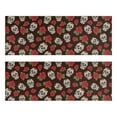 thumbnail image 1 of Kitchen Rugs Sets Of 2,Brown Skull Rose Pattern Anti Fatigue Kitchen Mat Rugs Non Slip Washable,Decorative Kitchen Floor Mats for Kitchen,Sink,Laundry,17"X47", 1 of 5
