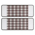 thumbnail image 1 of Kitchen Rugs Sets Of 2,Brown and White Checkerboard Checkered Pattern Anti Fatigue Kitchen Mat Rugs Non Slip Washable,Decorative Kitchen Floor Mats for Kitchen,Sink,Laundry,17"x47"+17"x47", 1 of 5