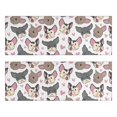 thumbnail image 1 of Kitchen Rugs Sets Of 2,Bulldog Dog and Love Heart Anti Fatigue Kitchen Mat Rugs Non Slip Washable,Decorative Kitchen Floor Mats for Kitchen,Sink,Laundry,17"X47", 1 of 5