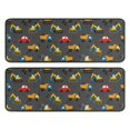 thumbnail image 1 of Kitchen Rugs Sets Of 2,Cartoon Construction Vehicles Dump Trucks Anti Fatigue Kitchen Mat Rugs Non Slip Washable,Decorative Kitchen Floor Mats for Kitchen,Sink,Laundry,17"x47"+17"x47", 1 of 5