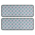 thumbnail image 1 of Kitchen Rugs Sets Of 2,Checkered Unicorn Cat Pattern Anti Fatigue Kitchen Mat Rugs Non Slip Washable,Decorative Kitchen Floor Mats for Kitchen,Sink,Laundry,17"x47"+17"x47", 1 of 5