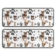 thumbnail image 1 of Kitchen Rugs Sets Of 2,Chihuahua and Footprints Anti Fatigue Kitchen Mat Rugs Non Slip Washable,Decorative Kitchen Floor Mats for Kitchen,Sink,Laundry,17"x47"+17"x47", 1 of 5