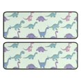 thumbnail image 1 of Kitchen Rugs Sets Of 2,Colorful Dinosaur Assortment Pattern Anti Fatigue Kitchen Mat Rugs Non Slip Washable,Decorative Kitchen Floor Mats for Kitchen,Sink,Laundry,17"x47"+17"x47", 1 of 5
