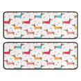 thumbnail image 1 of Kitchen Rugs Sets Of 2,Colorful Funny Dachshund Anti Fatigue Kitchen Mat Rugs Non Slip Washable,Decorative Kitchen Floor Mats for Kitchen,Sink,Laundry,17"x47"+17"x47", 1 of 5