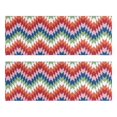 thumbnail image 1 of Kitchen Rugs Sets Of 2,Colorful Geometric Chevron Pattern Anti Fatigue Kitchen Mat Rugs Non Slip Washable,Decorative Kitchen Floor Mats for Kitchen,Sink,Laundry,17"X47", 1 of 5