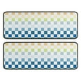 thumbnail image 1 of Kitchen Rugs Sets Of 2,Colorful Gradient Checkerboard Checkered Pattern Anti Fatigue Kitchen Mat Rugs Non Slip Washable,Decorative Kitchen Floor Mats for Kitchen,Sink,Laundry,17"x47"+17"x47", 1 of 5