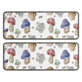 thumbnail image 1 of Kitchen Rugs Sets Of 2,Colorful Mushroom Cartoon White Pattern Anti Fatigue Kitchen Mat Rugs Non Slip Washable,Decorative Kitchen Floor Mats for Kitchen,Sink,Laundry,17"x47"+17"x47", 1 of 5