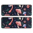 thumbnail image 1 of Kitchen Rugs Sets Of 2,Colorful Mushroom Flower Dark Pattern Anti Fatigue Kitchen Mat Rugs Non Slip Washable,Decorative Kitchen Floor Mats for Kitchen,Sink,Laundry,17"x47"+17"x47", 1 of 5