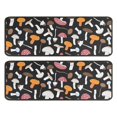 thumbnail image 1 of Kitchen Rugs Sets Of 2,Colorful Mushroom Mixed Black Pattern Anti Fatigue Kitchen Mat Rugs Non Slip Washable,Decorative Kitchen Floor Mats for Kitchen,Sink,Laundry,17"x47"+17"x47", 1 of 5