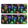 thumbnail image 1 of Kitchen Rugs Sets Of 2,Colorful Mushroom Star Black Pattern Anti Fatigue Kitchen Mat Rugs Non Slip Washable,Decorative Kitchen Floor Mats for Kitchen,Sink,Laundry,17"x47"+17"x47", 1 of 5