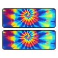 thumbnail image 1 of Kitchen Rugs Sets Of 2,Colorful Rainbow Tie Dye Spiral Pattern Anti Fatigue Kitchen Mat Rugs Non Slip Washable,Decorative Kitchen Floor Mats for Kitchen,Sink,Laundry,17"x47"+17"x47", 1 of 5