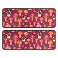 thumbnail image 1 of Kitchen Rugs Sets Of 2,Colorful Spotted Mushroom Red Pattern Anti Fatigue Kitchen Mat Rugs Non Slip Washable,Decorative Kitchen Floor Mats for Kitchen,Sink,Laundry,17"x47"+17"x47", 1 of 5