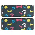 thumbnail image 1 of Kitchen Rugs Sets Of 2,Cool Pet Background Dog Paw Anti Fatigue Kitchen Mat Rugs Non Slip Washable,Decorative Kitchen Floor Mats for Kitchen,Sink,Laundry,17"x47"+17"x47", 1 of 5