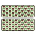 thumbnail image 1 of Kitchen Rugs Sets Of 2,Cute Green Hedgehog Pattern Anti Fatigue Kitchen Mat Rugs Non Slip Washable,Decorative Kitchen Floor Mats for Kitchen,Sink,Laundry,17"x47"+17"x47", 1 of 5
