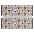 thumbnail image 1 of Kitchen Rugs Sets Of 2,Cute Pitbull Terriers Dog and Flower Anti Fatigue Kitchen Mat Rugs Non Slip Washable,Decorative Kitchen Floor Mats for Kitchen,Sink,Laundry,17"x47"+17"x47", 1 of 5