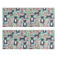 thumbnail image 1 of Kitchen Rugs Sets Of 2,Cute Pitbull Terriers Dog and Flowers Anti Fatigue Kitchen Mat Rugs Non Slip Washable,Decorative Kitchen Floor Mats for Kitchen,Sink,Laundry,17"X47", 1 of 5