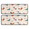 thumbnail image 1 of Kitchen Rugs Sets Of 2,Dachshund Anti Fatigue Kitchen Mat Rugs Non Slip Washable,Decorative Kitchen Floor Mats for Kitchen,Sink,Laundry,17"x47"+17"x47", 1 of 5