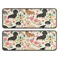 thumbnail image 1 of Kitchen Rugs Sets Of 2,Dachshund and Flower Anti Fatigue Kitchen Mat Rugs Non Slip Washable,Decorative Kitchen Floor Mats for Kitchen,Sink,Laundry,17"x47"+17"x47", 1 of 5