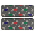 thumbnail image 1 of Kitchen Rugs Sets Of 2,Dachshund Footprint Anti Fatigue Kitchen Mat Rugs Non Slip Washable,Decorative Kitchen Floor Mats for Kitchen,Sink,Laundry,17"x47"+17"x47", 1 of 5