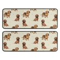 thumbnail image 1 of Kitchen Rugs Sets Of 2,Dachshund Footprint Anti Fatigue Kitchen Mat Rugs Non Slip Washable,Decorative Kitchen Floor Mats for Kitchen,Sink,Laundry,17"x47"+17"x47", 1 of 5