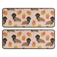 thumbnail image 1 of Kitchen Rugs Sets Of 2,Dachshund Hotdog Fries Anti Fatigue Kitchen Mat Rugs Non Slip Washable,Decorative Kitchen Floor Mats for Kitchen,Sink,Laundry,17"x47"+17"x47", 1 of 5