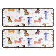 thumbnail image 1 of Kitchen Rugs Sets Of 2,Dachshund Sport Anti Fatigue Kitchen Mat Rugs Non Slip Washable,Decorative Kitchen Floor Mats for Kitchen,Sink,Laundry,17"x47"+17"x47", 1 of 5