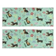 thumbnail image 1 of Kitchen Rugs Sets Of 2,Dachshunds and Pioneer Flower Anti Fatigue Kitchen Mat Rugs Non Slip Washable,Decorative Kitchen Floor Mats for Kitchen,Sink,Laundry,17"X47", 1 of 5