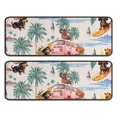 thumbnail image 1 of Kitchen Rugs Sets Of 2,Dachshunds Tropical Beach Anti Fatigue Kitchen Mat Rugs Non Slip Washable,Decorative Kitchen Floor Mats for Kitchen,Sink,Laundry,17"x47"+17"x47", 1 of 5
