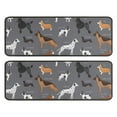 thumbnail image 1 of Kitchen Rugs Sets Of 2,Dalmatian Corgi Bulldog Anti Fatigue Kitchen Mat Rugs Non Slip Washable,Decorative Kitchen Floor Mats for Kitchen,Sink,Laundry,17"x47"+17"x47", 1 of 5
