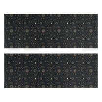 Kitchen Rugs Sets Of 2,Dark Blue Celestial Pattern Anti Fatigue Kitchen Mat Rugs Non Slip Washable,Decorative Kitchen Floor Mats for Kitchen,Sink,Laundry,17"X47"