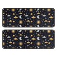 thumbnail image 1 of Kitchen Rugs Sets Of 2,Dark Blue Celestial Pattern Anti Fatigue Kitchen Mat Rugs Non Slip Washable,Decorative Kitchen Floor Mats for Kitchen,Sink,Laundry,17"x47"+17"x47", 1 of 5