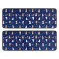 thumbnail image 1 of Kitchen Rugs Sets Of 2,Dark Blue Christmas Dog and Snowman Pattern Anti Fatigue Kitchen Mat Rugs Non Slip Washable,Decorative Kitchen Floor Mats for Kitchen,Sink,Laundry,17"x47"+17"x47", 1 of 5