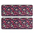 thumbnail image 1 of Kitchen Rugs Sets Of 2,Dark Blue Christmas Pattern Anti Fatigue Kitchen Mat Rugs Non Slip Washable,Decorative Kitchen Floor Mats for Kitchen,Sink,Laundry,17"x47"+17"x47", 1 of 5