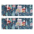 thumbnail image 1 of Kitchen Rugs Sets Of 2,Dark Blue Christmas Santa Pattern Anti Fatigue Kitchen Mat Rugs Non Slip Washable,Decorative Kitchen Floor Mats for Kitchen,Sink,Laundry,17"X47", 1 of 5