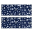 thumbnail image 1 of Kitchen Rugs Sets Of 2,Dark Blue Christmas Snowflake Pattern Anti Fatigue Kitchen Mat Rugs Non Slip Washable,Decorative Kitchen Floor Mats for Kitchen,Sink,Laundry,17"X47", 1 of 5