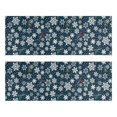 thumbnail image 1 of Kitchen Rugs Sets Of 2,Dark Blue Christmas Snowflake Pattern Anti Fatigue Kitchen Mat Rugs Non Slip Washable,Decorative Kitchen Floor Mats for Kitchen,Sink,Laundry,17"X47", 1 of 5