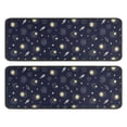 thumbnail image 1 of Kitchen Rugs Sets Of 2,Dark Blue Moon Pattern Anti Fatigue Kitchen Mat Rugs Non Slip Washable,Decorative Kitchen Floor Mats for Kitchen,Sink,Laundry,17"x47"+17"x47", 1 of 5