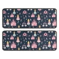 thumbnail image 1 of Kitchen Rugs Sets Of 2,Dark Blue Princess Castle Night Pattern Anti Fatigue Kitchen Mat Rugs Non Slip Washable,Decorative Kitchen Floor Mats for Kitchen,Sink,Laundry,17"x47"+17"x47", 1 of 5