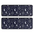 thumbnail image 1 of Kitchen Rugs Sets Of 2,Dark Blue Sun Moon Cloud Pattern Anti Fatigue Kitchen Mat Rugs Non Slip Washable,Decorative Kitchen Floor Mats for Kitchen,Sink,Laundry,17"x47"+17"x47", 1 of 5