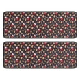 thumbnail image 1 of Kitchen Rugs Sets Of 2,Dark Christmas Drink and Cookie Pattern Anti Fatigue Kitchen Mat Rugs Non Slip Washable,Decorative Kitchen Floor Mats for Kitchen,Sink,Laundry,17"x47"+17"x47", 1 of 5
