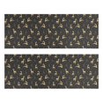 thumbnail image 1 of Kitchen Rugs Sets Of 2,Dark Christmas Golden Reindeer Pattern Anti Fatigue Kitchen Mat Rugs Non Slip Washable,Decorative Kitchen Floor Mats for Kitchen,Sink,Laundry,17"X47", 1 of 5