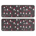 thumbnail image 1 of Kitchen Rugs Sets Of 2,Dark Gray Christmas Gnome Pattern Anti Fatigue Kitchen Mat Rugs Non Slip Washable,Decorative Kitchen Floor Mats for Kitchen,Sink,Laundry,17"x47"+17"x47", 1 of 5
