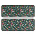 thumbnail image 1 of Kitchen Rugs Sets Of 2,Dark Green Christmas Ornament Pattern Anti Fatigue Kitchen Mat Rugs Non Slip Washable,Decorative Kitchen Floor Mats for Kitchen,Sink,Laundry,17"x47"+17"x47", 1 of 5
