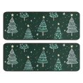 thumbnail image 1 of Kitchen Rugs Sets Of 2,Dark Green Christmas Tree Pattern Anti Fatigue Kitchen Mat Rugs Non Slip Washable,Decorative Kitchen Floor Mats for Kitchen,Sink,Laundry,17"x47"+17"x47", 1 of 5
