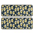 thumbnail image 1 of Kitchen Rugs Sets Of 2,Darkblue Daisy Flower Yellow Centers Pattern Anti Fatigue Kitchen Mat Rugs Non Slip Washable,Decorative Kitchen Floor Mats for Kitchen,Sink,Laundry,17"x47"+17"x47", 1 of 5
