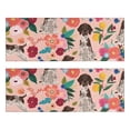 thumbnail image 1 of Kitchen Rugs Sets Of 2,Dogs with Pioneer Flower Anti Fatigue Kitchen Mat Rugs Non Slip Washable,Decorative Kitchen Floor Mats for Kitchen,Sink,Laundry,17"X47", 1 of 5