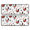 thumbnail image 1 of Kitchen Rugs Sets Of 2,Egg Chicken Pattern Anti Fatigue Kitchen Mat Rugs Non Slip Washable,Decorative Kitchen Floor Mats for Kitchen,Sink,Laundry,17"x47"+17"x47", 1 of 5