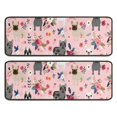 thumbnail image 1 of Kitchen Rugs Sets Of 2,French Bulldog Dog Pattern with Pioneer Flower Anti Fatigue Kitchen Mat Rugs Non Slip Washable,Decorative Kitchen Floor Mats for Kitchen,Sink,Laundry,17"x47"+17"x47", 1 of 5